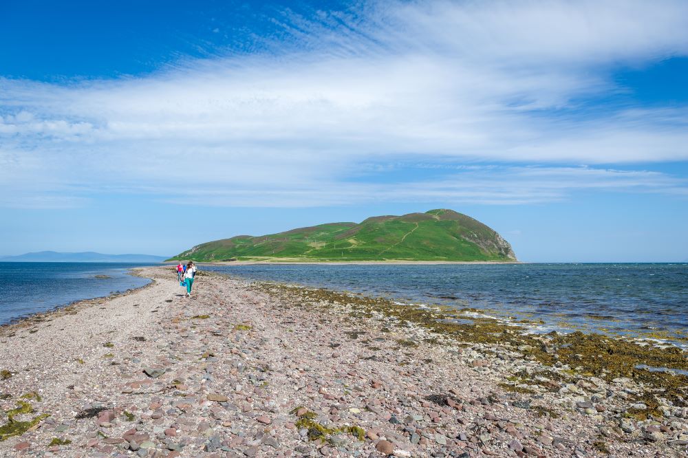 Davaar island at low tide