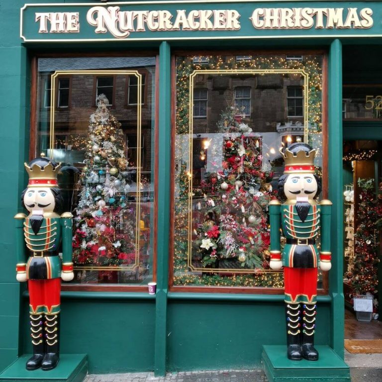 st Things to Do in Edinburgh this Christmas _Christmas shop Nutcracker at Royal Mile