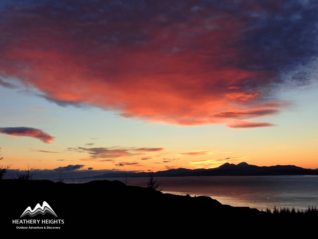 Sunset over Jura, Heathery Heights (1)