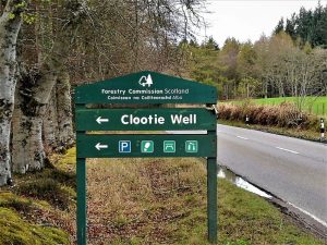 The Clootie Well signpost