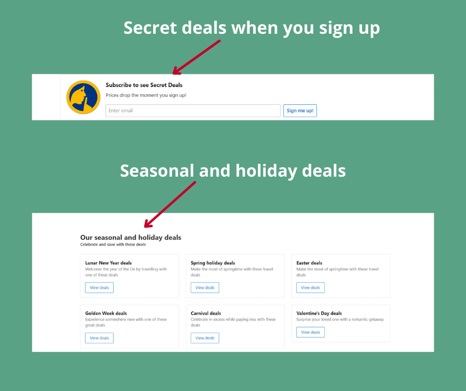 how to get hotel discounts when sign up the newsletter