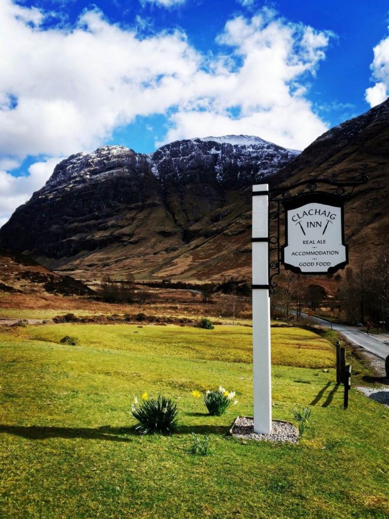 Clachaig Inn historic pub in Glencoe Scotland